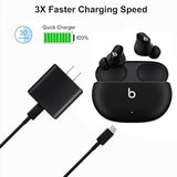 Usb-C 20W Charging Block Charger Adapter For Beats Earbuds, Beats Solo 4, Studio Pro(X Kim Kardashian),Studio Buds+, Flex, Fit Pro,Solo Buds, Pill 2024 Wireless Speaker Earphones Headphone Accessories