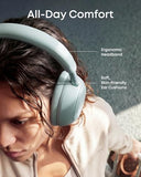 Soundcore Space 2 by Anker, Active Noise Cancelling Headphones, Comfortable Fit, 50H Playtime, LDAC Hi-Res Wireless Audio, Dual Connection, Clear