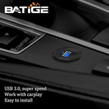Alloy Single Port Usb 3.0 Dashboard Port Car Mount Flush Cable, Male To Female