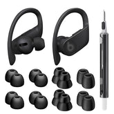 8 Pairs Ear Tips for Beats Powerbeats Pro/Beats Flex/Beats X with Cleaning Kit, Soft Silicone Fit in Case Replacement Tips for Beats Powerbeats