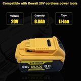 2 Pack 18V 4.0Ah Dc9096 Dc9098 Replacement Battery Compatible With Dewalt 18 Volt Battery Tools Drills Drivers Wrench Replacement For Dewalt 18V Battery Dc9099 Dw9095 Dw9096 Dw9098 De9038
