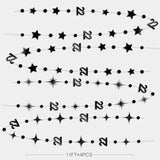 Black 22nd Birthday Garland & Banner Set for Party Décor