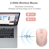 Wireless Mouse For Laptop Computer Mouse With Usb Receiver 2.4Ghz Optical Trac