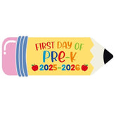 First Day Of Pre K Photo Sign For Pre K Back To School Decorations, Pre K Preschool Back To School Supplies, First Day Of Pre K Preschool Decorations Photo Board Pz-Fd