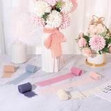 12 Rolls Handmade Fringe Chiffon Ribbon Silk Ribbon Handmade Frayed Ed