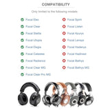 Luxury Lambskin Headband Cover Compatible With Focal Utopia, Clear Mg, Stellia, Celestee, Clear Pro Mg, Radiance, Soft Genuine Leather Cushion Pad, Elegant & Comfortable Headphone Protector