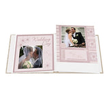 Scroll Embroidery Fabric Post Bound Album 12"X12", Ivory