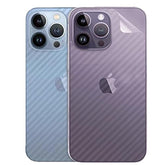 For Iphone 14 Pro Back Screen Protector 3D Carbon Fiber Ultra Thin Protective Film-2 Packs-Transparent