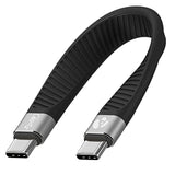 Short Usb-C To Usb-C Usb4 Fast Charger Cable, 5 Inch, 40 Gbps, 240W, Thunderbolt 3/4/5 Compatible, For Iphone 15 & 16, Ipad, Macbook, Samsung Galaxy, Tablets, Laptops