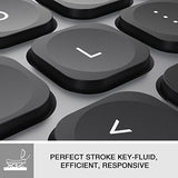 2.4Ghz Wireless Keyboard With Number Pad Full Size Design For Laptop Desktop Pc Tablet, Windows Ios Android - Grey