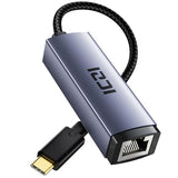 Usb C To Ethernet Adapter, Plug And Play Gigabit Usb C Network Adapter, Thunderbolt 4/3 To Rj45 Dongle, Aluminum Case Ethernet Adapter Compatible For Macbook Pro/Air, Ipad, Iphone, Xps