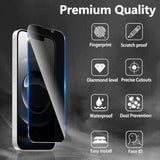 3+3 Pack Privacy Screen Protector Designed For Iphone 16E With 3 Pack Camera Lens Protector,Full Coverage Anti-Spy Tempered Glass Film,9H Hardness,Bubble Free,Easy To Install
