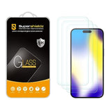 (3 Pack) Designed For Iphone 15 Pro Max (6.7 Inch) Tempered Glass Screen Protector, Anti Scratch, Bubble Free