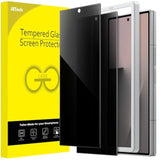 JETech Front Privacy Screen Protector for Samsung Galaxy Z Fold 7 2025, Anti-Spy Tempered Glass Film with Easy Installation Tool, Case-Friendly, 2-Pack