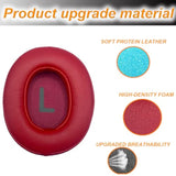 Replacement Earpads For Jbl Tune 700(700Bt)/710(710Bt)/720(720Bt)/750(750Bt,750Btnc)/760(760Nc)/770(770Nc) Headphones, Ear Pads Cushions With Softer Noise Isolation Foam-Red
