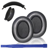 Wh-Xb910N Replacement Earpads Cushions Silicone Headband Pad For Sony Wh-Xb910N Headphone,Protein Leather Headphone Pads,Silicone Headband Protector(Black)