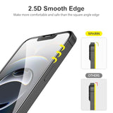 3 Pack Screen Protector For Iphone 14 / Iphone 13 / Iphone 13 Pro 6.1 Inch, Tempered Glass Film, Bubble-Free, 9H Hardness