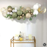Sweet Baby Co. Sage Green Balloon Garland Kit For Neutral Arch With Ma