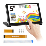 Luckfox Dsi Display For Pi 5/4B/Cm4/Cm3 Support 3D Printing, Capacitive Touch 800X480, Toughened Glass Lcd Panel For Raspberry Pi 5
