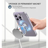 2-Pack 15W Magnetic Wireless Charger with 5ft Cable for iPhone and AirPods