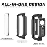 For Rugged Apple Watch Case 46Mm Series 10 With Screen Protector, Durable Military Grade Quattro Pro Series Drop-Proof Protective Cover Full Coverage Bumper For Men Iwatch