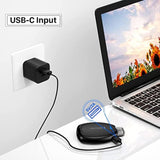 Usb C Keychain Portable Charger Power Bank Compatible With Iphone 16/15, 1600Mah Mini Type-C Power Emergency Pod Ultra-Compact External Battery Pack -Black