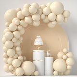 Ivory Nude Balloon Arch Kit β 84pcs Cream White Balloons for Birthday, Wedding, Baby Shower
