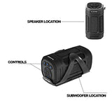 – Wireless Waterproof Speaker Portable Bluetooth 5.0 Speaker with Bike Mount & Remote – Premium Sound Quality & Loud 8W Mini Speaker – 10 Hours of Playtime (Black)