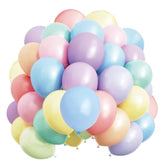 100Pcs Pastel Balloons, 12 Inches Multicolor Macaron Balloon, Multicolored Latex Ballons For Birthday Party Wedding Baby Shower Decorations