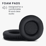 kwmobile Ear Pads Compatible with Pioneer HDJ 2000/1000/1500 Earpads - 2X Replacement for Headphones - Black