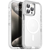 For Iphone 15 Pro Max Case Clear Compatible With Magsafe 3 In 1 Heavy Duty Drop Protection Full Body Rugged Shockproof/Dust Proof 3-Layer Military Protective Tough Durable Cover 6.7"_1