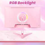 Pink 24 Inch Gaming Monitor 200Hz Refresh Rate Fhd 1080P Resolution Fast Ips Panel 1Ms Gtg Response Time Adaptive Sync Built-In Speakers Pink Monitor