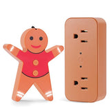 Remote Control Outlet For Christmas Gingerbread Man, Wireless Remote Switch, With Built-In Music Feature, 100Ft Range, For Christmas Tree Lights & Household Appliances, Gift For Christmas & Halloween
