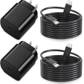 For Samsung Charger Fast Charging Cord 2-Pack Type C Fast Charger 25W Usb C Charger Compatible With Samsung Galaxy A16 A15 A55 C55 S25 S25+ S24 S23 S22 S21 S20 Plus/Ultra/Fe/Z Fold/Z Flip/Galaxy Tab