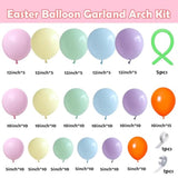 Easter Balloon Arch Garland Kit 161 Pcs Easter Day Party Decorations Balloon With Bunny Carrot Chicken Foil Balloons For Easte Theme Spring Party