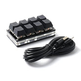 8 Keys Keyboard Usb Interface Custom Copy Paste Shortcuts Mini Mechanical Keyb