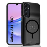 Battery Case For Galaxy A15, Enhanced 10000Mah Portable Protective Wireless Charging Case Support Carplay Compatible With Galaxy A15 (6.5 Inch) Rechargeable Extended Battery Charger Cover - Black