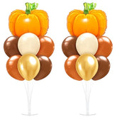 Fall Balloon Pumpkin Foil Stand Kit Table Centerpiece Boho Wedding Birthday