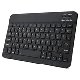 Bluetooth Keyboard For Ipad, Rechargeable Slim Portable Wireless Keyboard For Ipad Tablets, Compatible For All Ios/Windows/Android System Devices-Black