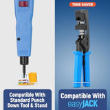 90° Angled Cat6/5E Keystone Jack In Yellow - Slim Profile Rj45 Ethernet Connec