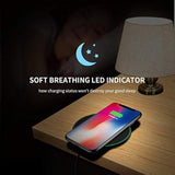 Wireless Charger Ultra Slim 10W Fast Wireless Charging Station Black Qi-Certified?Universal Wireless Charging Station Pad Compatible With Smart Phones And Other Qi Devices(No Ac Adapter,1 Pack)