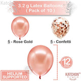 , Rose Gold Sweet 16 Party Decorations - 40 Inch | Rose Gold Sweet 16 Balloons | 16 Rose Gold Balloons Numbers, Confetti Balloons | Birthday Decorations For Girls | Anniversary Decorations