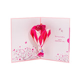 3D Pop-Up Valentine'S Day Greeting Card Love Pop-Up Card Valentine'S Day Gift To Her/Him, Girlfriend/Boyfriend/Husband/Wife Anniversary Greeting Card. (Hot Air Balloon)