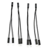 4Pcs 2 Pins Single Female To Dual Male Jumper Splitter For Pc Motherboard Power Light-Emitting Diode Switch Reset Hdd Hard Drive