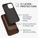 kwmobile Case Compatible with Apple iPhone 12 / iPhone 12 Pro Case - TPU Silicone Phone Cover with Soft Finish - Chocolate