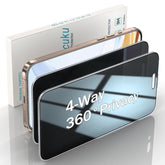 (2 Pack 360 Degree Privacy Screen Protector For Iphone 16 Pro Max 6.9 Inch Tempered Glass, 4 Way Anti-Spy, Full Coverage, Anti Scratch, Bubble Free, Case Friendly