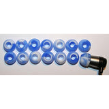 Replacement Silicone Earbuds 7 Pairs (Set Of 14 Pieces). Compatible With Most In Ear Headphone Brands. Size: Medium. Ocean Blue