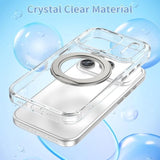 360° Magnetic Stand Case Compatible With Iphone 17 Pro Max, Rotatable Flexible Ring Holder Phone Cover For Men Women | Compatible With Magsafe | Shockproof & Anti-Scratch | Anti-Yellowing