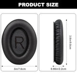 Qc35 Ear Pads Compatible With Bose Qc35, Qc25, Qc15, Qc2, Ae2, Ae2I, Ae2W, Soundtrue, Soundlink Headphones, Noise Isolation Memory Foam Headset Ear Cushion With Mounting Stick And Storage Bag