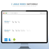 Usb Mouse Jiggler, Undetectable Mouse Mover Device Has Two Swing Modes Jiggle And Multi-Track,Keeps For Computer/Laptop Awake, Driver-Free, Plug-Play?With Switch (Metal Black)